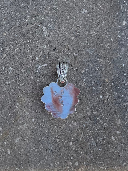 Western Royalty - Charming Handmade Pink Cabochon Heart Pendant